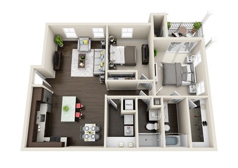 a 1 bedroom192 sqft floor plan  the crossings